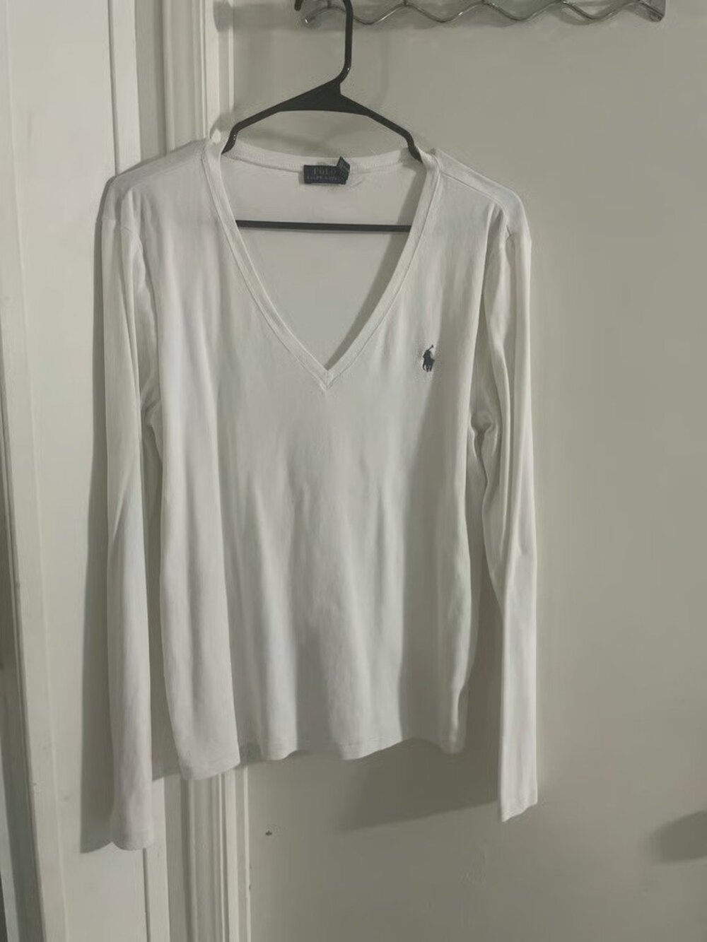Polo Ralph Lauren white long sleeve shirt